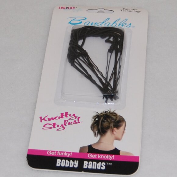 NEW & Sealed LocALoc® Bandables Bobby Bands - Black, 5 Pack - Picture 1 of 4